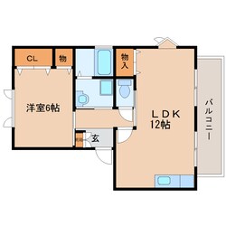 静岡駅 バス18分  小鹿下車：停歩3分 2階の物件間取画像